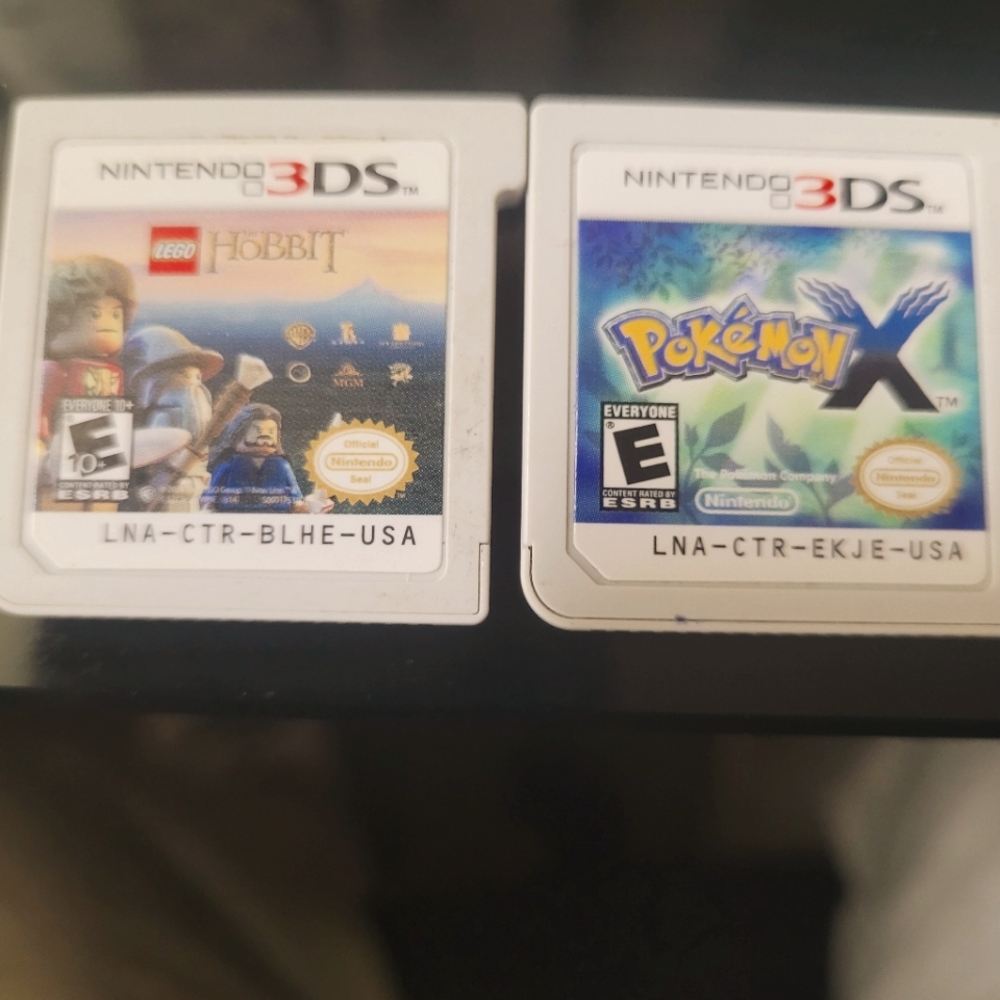 Pokemon X and Lego Hobbit Nintendo 3ds